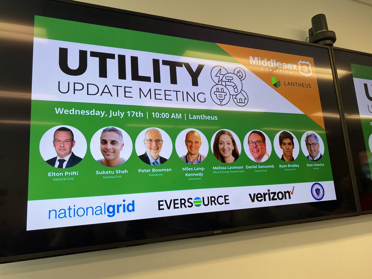 BillericaEcDev's tweet photo. Thanks to @Middlesex3 for organizing and @LantheusNews for hosting an excellent session with our local utility representatives from @nationalgridMA  @EversourceMA and @Verizon as well as the new Mass office for Energy Transformation https://t.co/QSaPaHs8pe