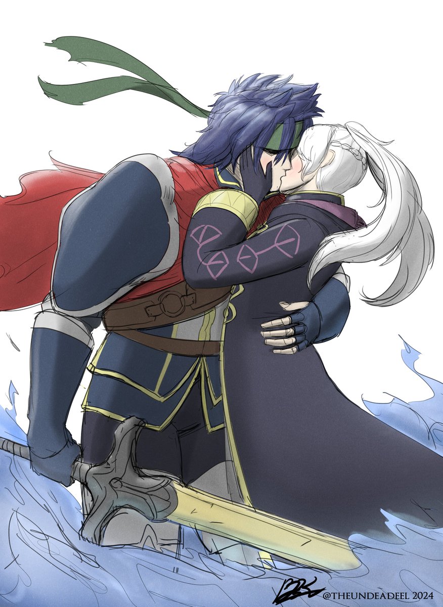 theundeadeel's tweet photo. "I'll let the world burn before I see you get hurt..." #fireemblem #feh #awakening #Priam #Robin #sketch https://t.co/RuEzxJO8gd