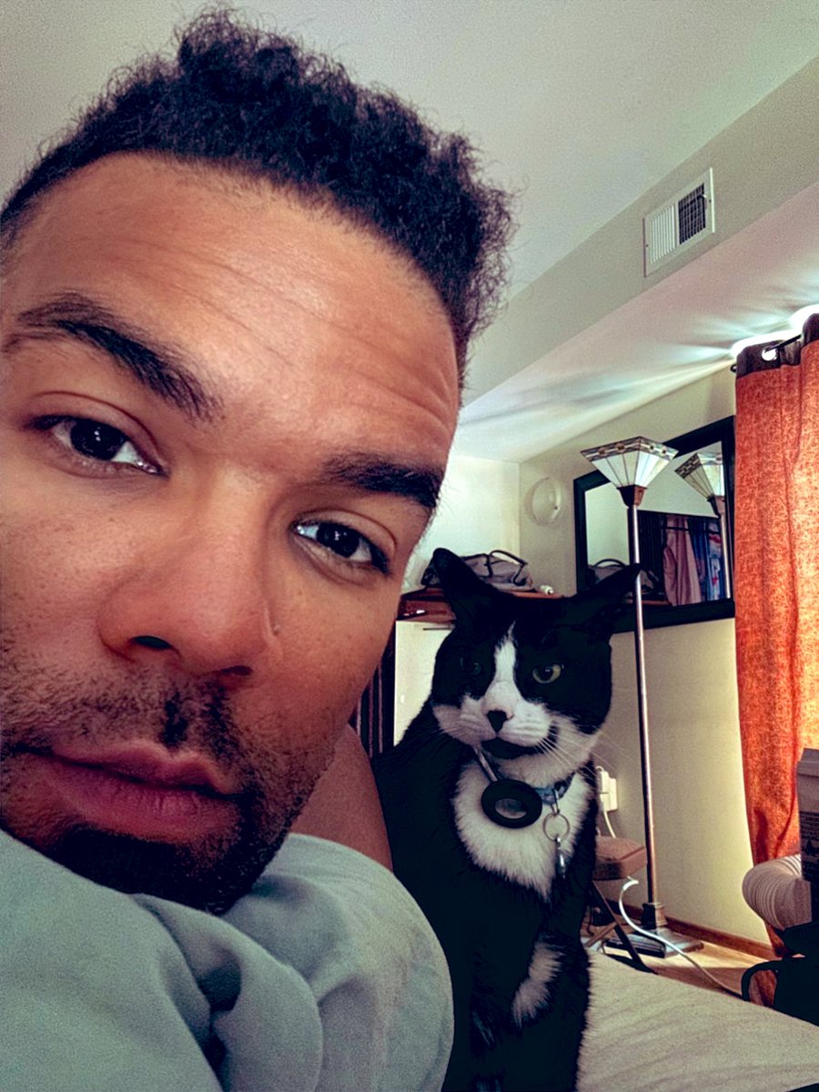 notcapnamerica's tweet photo. Back from a 7 day vacation and this bitch has been miking it and guilting me into extra Sheba wet food and Temptations treats for a full 24 hours. https://t.co/YcjP02sg3h