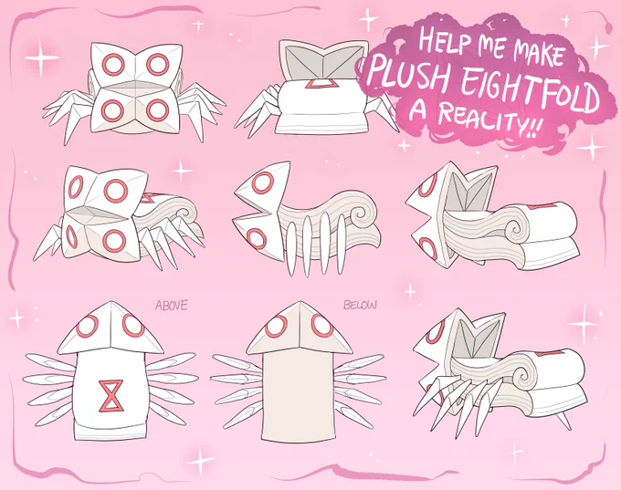 Hey!! @Makeship reached out to me about making a crowdsourced Paranatural plush, and I couldn't resist the idea of an actual-size Eightfold.

If enough of you pledge to the project, it can happen... Please consider helping me to do this silly thing!✨ https://t.co/shZ7nvccb3 