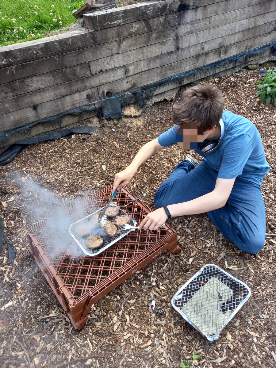 BBQ weather today,  so we enjoyed some time outside chilling &amp; chatting 

Join us tomorrow with a  country ranger taking part in some mashmallow toasting. We are going to have professional camping cooks by the end of the summer programme