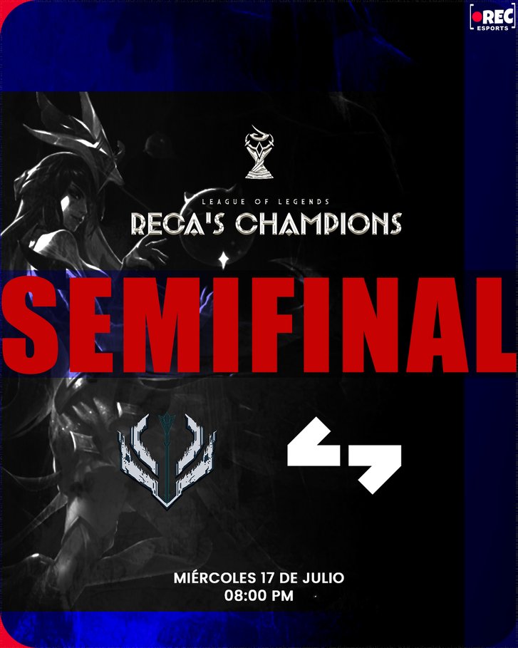 🏆#RECASCHAMPIONS 🏆
Segunda semifinal 🔥🔥
Hoy se juega el último pase a la final del auténtico torneo de campeones.

<a href="/GB2eSports/">GB2 eSports</a>  🆚 <a href="/1stGamingGG/">First Gaming</a> 

8:00 pm 🇲🇽🇬🇹 | B03
#Recasaquero
#comunidadesriotlatam
#EIP

🔴📺 twitch.tv/recaesports?sr…
