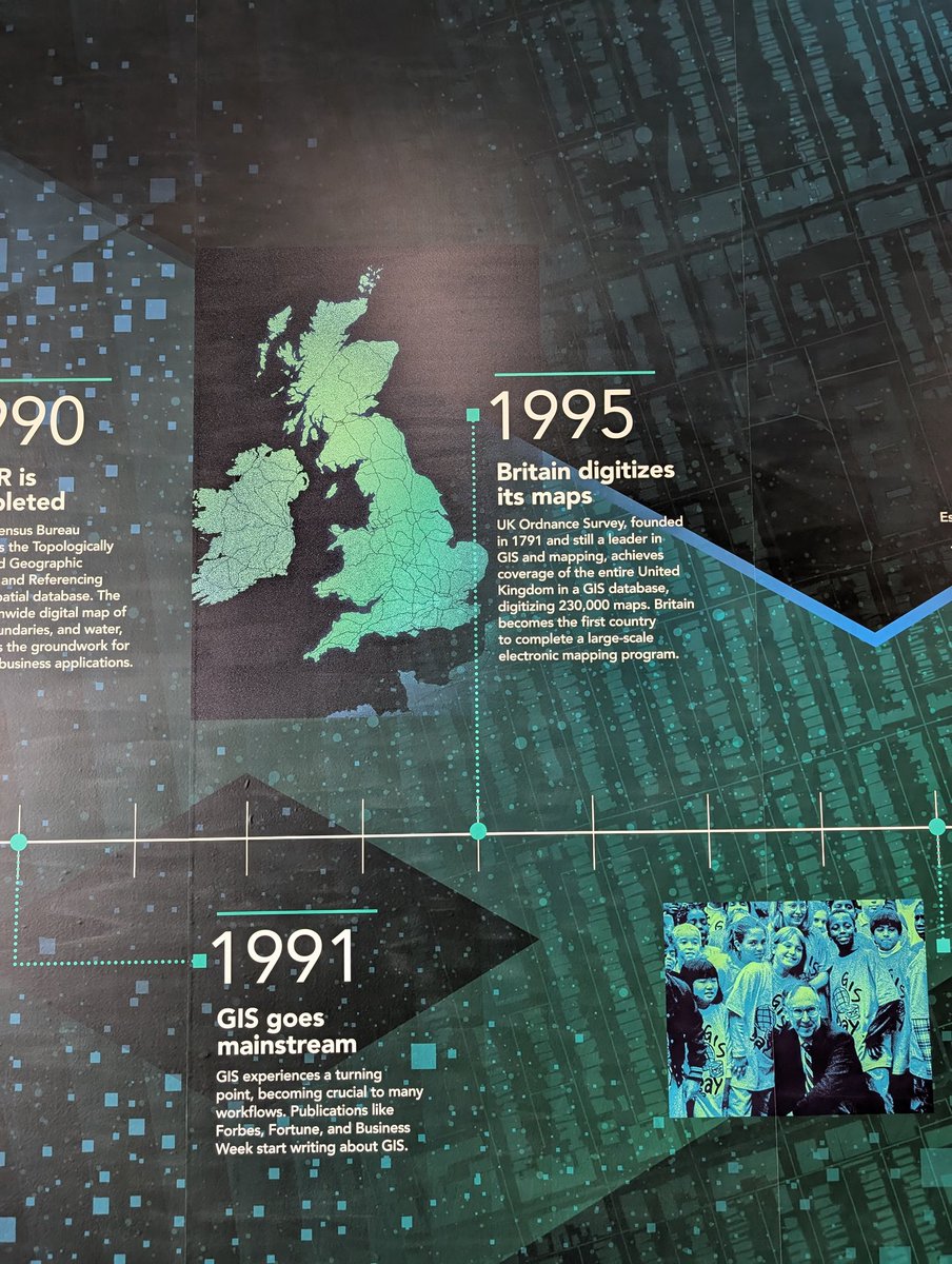 Shout out to <a href="/OrdnanceSurvey/">Ordnance Survey</a> for their part in 'The history of GIS' at <a href="/EsriUC/">Esri User Conference</a> #EsriUC2024
