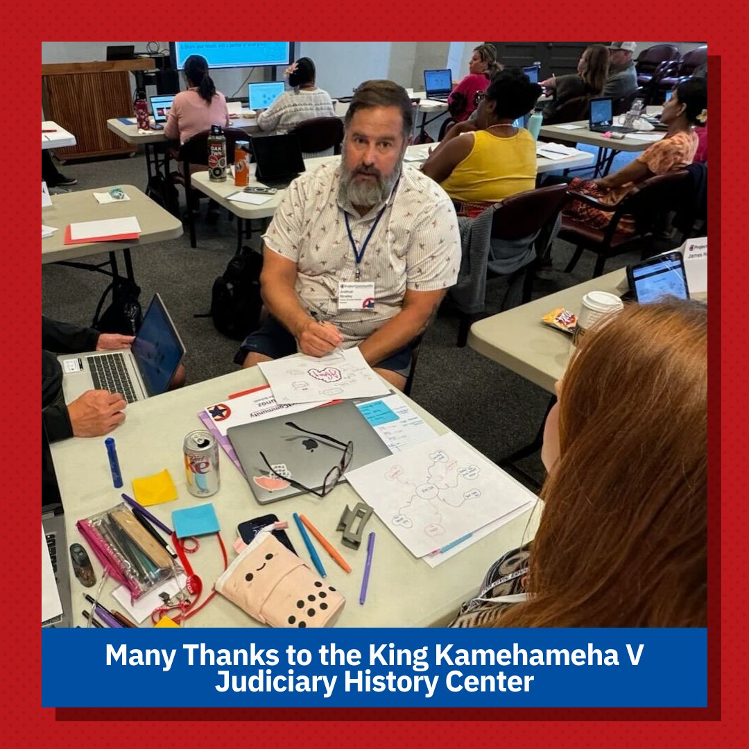 CivicEducation's tweet image. Pics of our Project Community summer institute in Hawaii. 🏄🏽‍♀️ Learn more about Project Community here: civiced.org/project-commun… #civics #projectcommunity