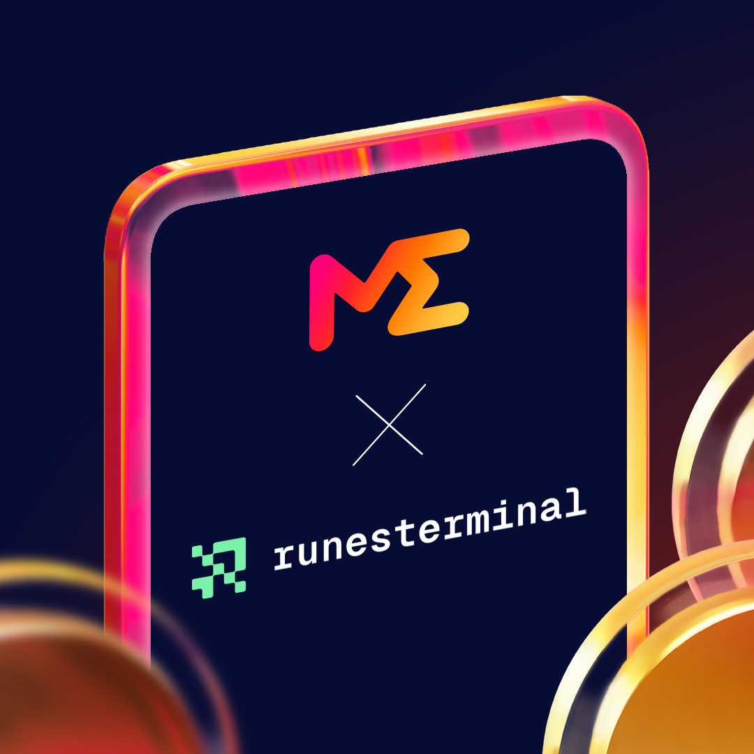 MagicEdenComm's tweet photo. RUNI and Terminal 1 have made their mark... Now Terminal 2 is up next. Enter to win 1 of 15 WL spots for their upcoming Ordinals free mint: 

✨ Follow @MagicEdenWallet &amp; @runes_terminal 
✨ Reply with your Magic Eden Wallet Ordinals address https://t.co/0j6hv9h7Fb