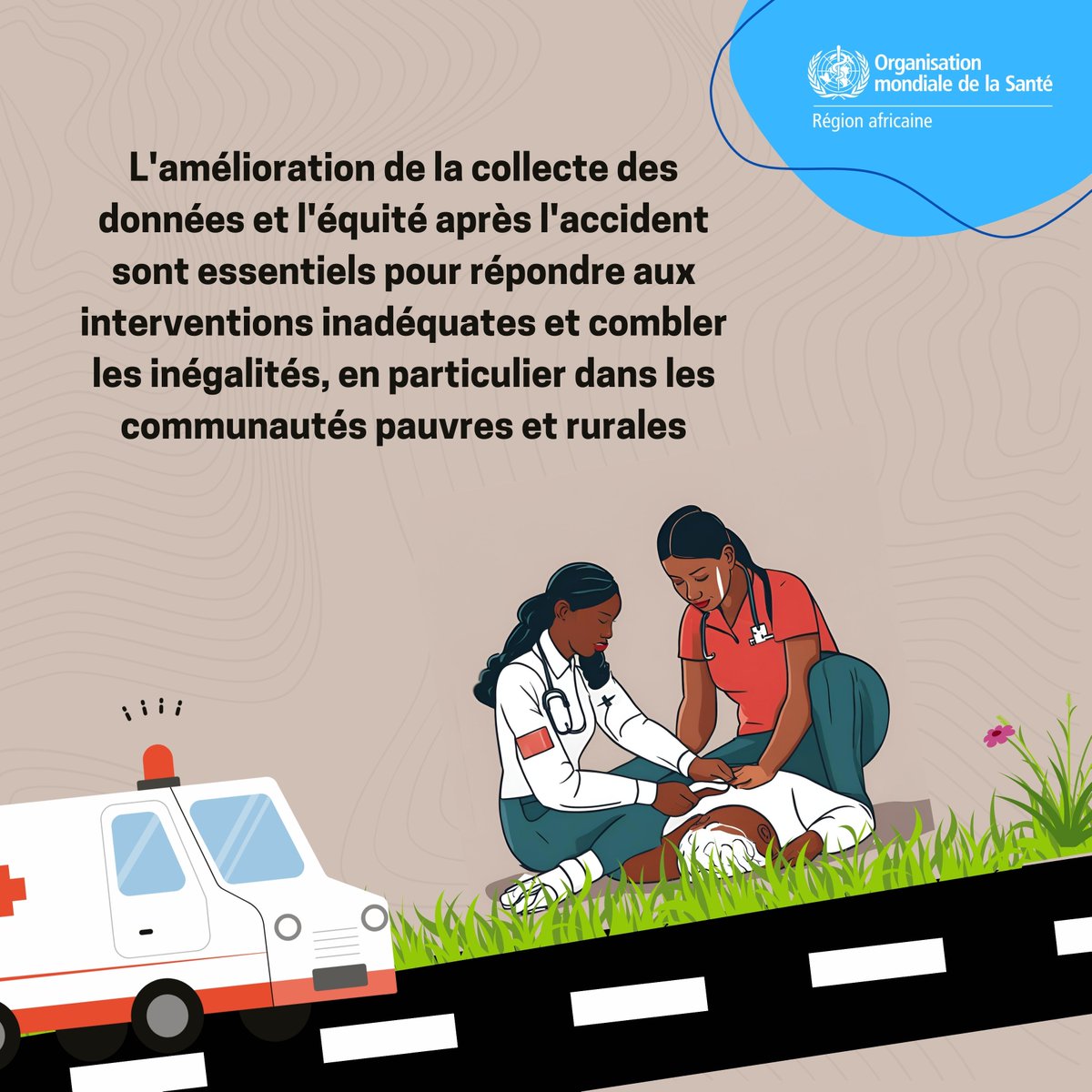 OMS_Mauritanie's tweet photo. Malgré les efforts, l'écart entre les décès déclarés et réels en Afrique persiste. 🚑 Les zones pauvres et rurales sont les plus touchées. En #Mauritanie, des initiatives avec #EWARS améliorent la collecte des données sur les accidents de la voie publique. #SantéPourTous #SAMU https://t.co/9Kt1qgKrVj