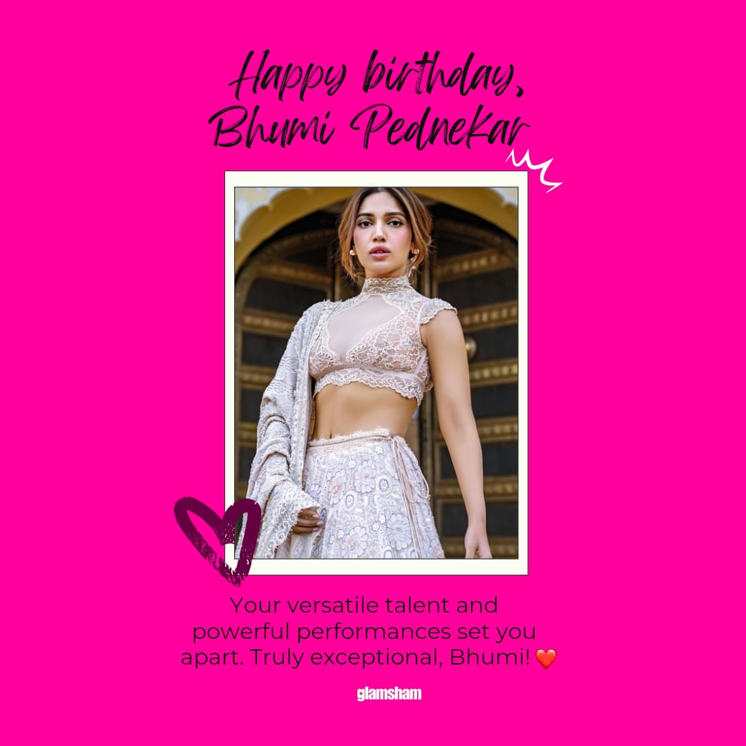 glamsham's tweet image. Happy Birthday to the versatile and talented Bhumi Pednekar! Your impactful performances and dedication to storytelling inspire us all. Here's to another year of shining bright and making a difference! 🎉✨🌟

#BhumiPednekar @bhumipednekar #HappyBirthdayBhumi #VersatileActor