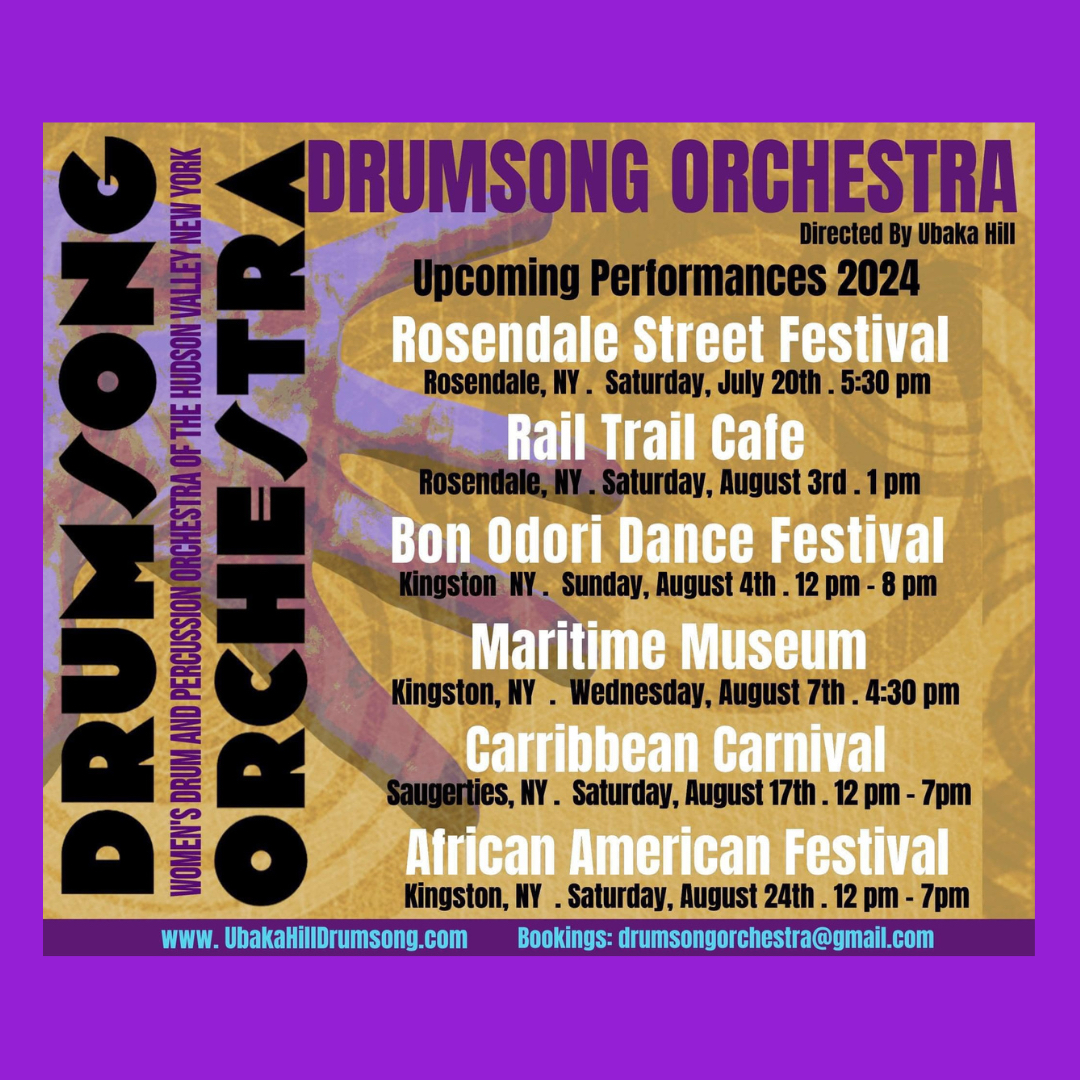 JudithZ's tweet photo. Hudson Valley Peeps -  See you there!
#railtrailcafe #BonoOdoriDanceFestival #maritimemuseumkingston #CarribbeanCarnivalSaugerties #africanamericanfestival #AfricanAmericanFestivalKingstonNY #ubakahill #zeldaakajudithzmiller #artistsoulspeaks #drumsongorchestrahudsonvalley https://t.co/uNTos7BUXE