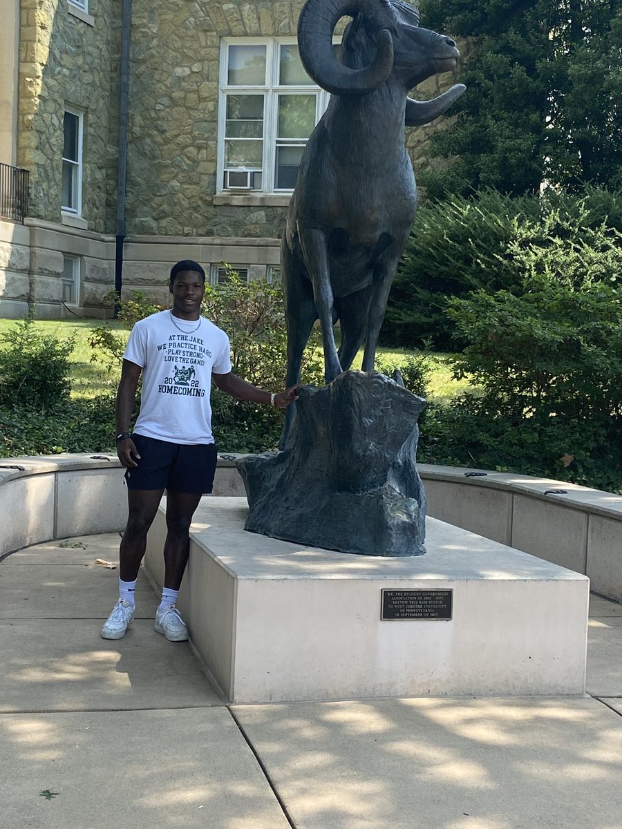 Thank you <a href="/WCU_CoachGreco/">Duke Greco</a> and <a href="/OsagieOsunde/">CoachO</a> for the invite down I had a great time and I really enjoyed it!!

<a href="/WCUGoldenRamsFB/">West Chester Golden Rams Football</a> 
<a href="/PAcoachP/">Joe Pizano</a>