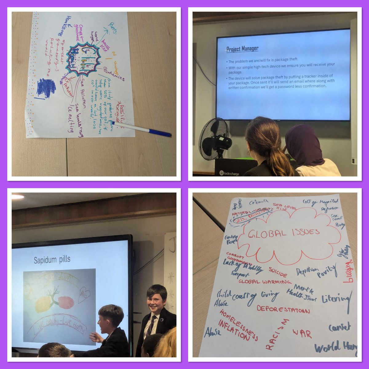 OutwoodAcklam's tweet photo. YORK UNI VISIT. 

Students worked on projects looking at how to save the planet, global warming and world problems. 

They came up with several ideas to help! https://t.co/RN92jaqMC4