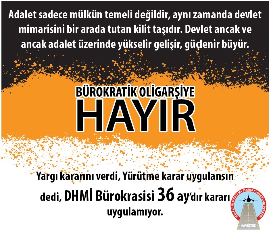 DHMİ Yürütme ve Yargıya karşı direnmeyi bırak #BürokratikOligarşiyeHAYIR #DANISTAYkararıUYGULANSIN  Adalet Yerini Bulsun 
Türkiye KAZANSIN 🇹🇷
<a href="/RTErdogan/">Recep Tayyip Erdoğan</a> 
<a href="/_cevdetyilmaz/">Cevdet Yılmaz</a>
<a href="/Akparti/">AK Parti</a>
<a href="/tcbestepe/">T.C. Cumhurbaşkanlığı</a>
<a href="/eczozgurozel/">Özgür Özel</a>
<a href="/a_uraloglu/">Abdulkadir URALOĞLU</a>
<a href="/memetsimsek/">Mehmet Simsek</a>
<a href="/MetinKiratli01/">Metin Kıratlı</a>
<a href="/dhmihkeskin/">Dr. Hüseyin KESKİN</a>
<a href="/Haveltedmerkez/">HAVELTED</a>