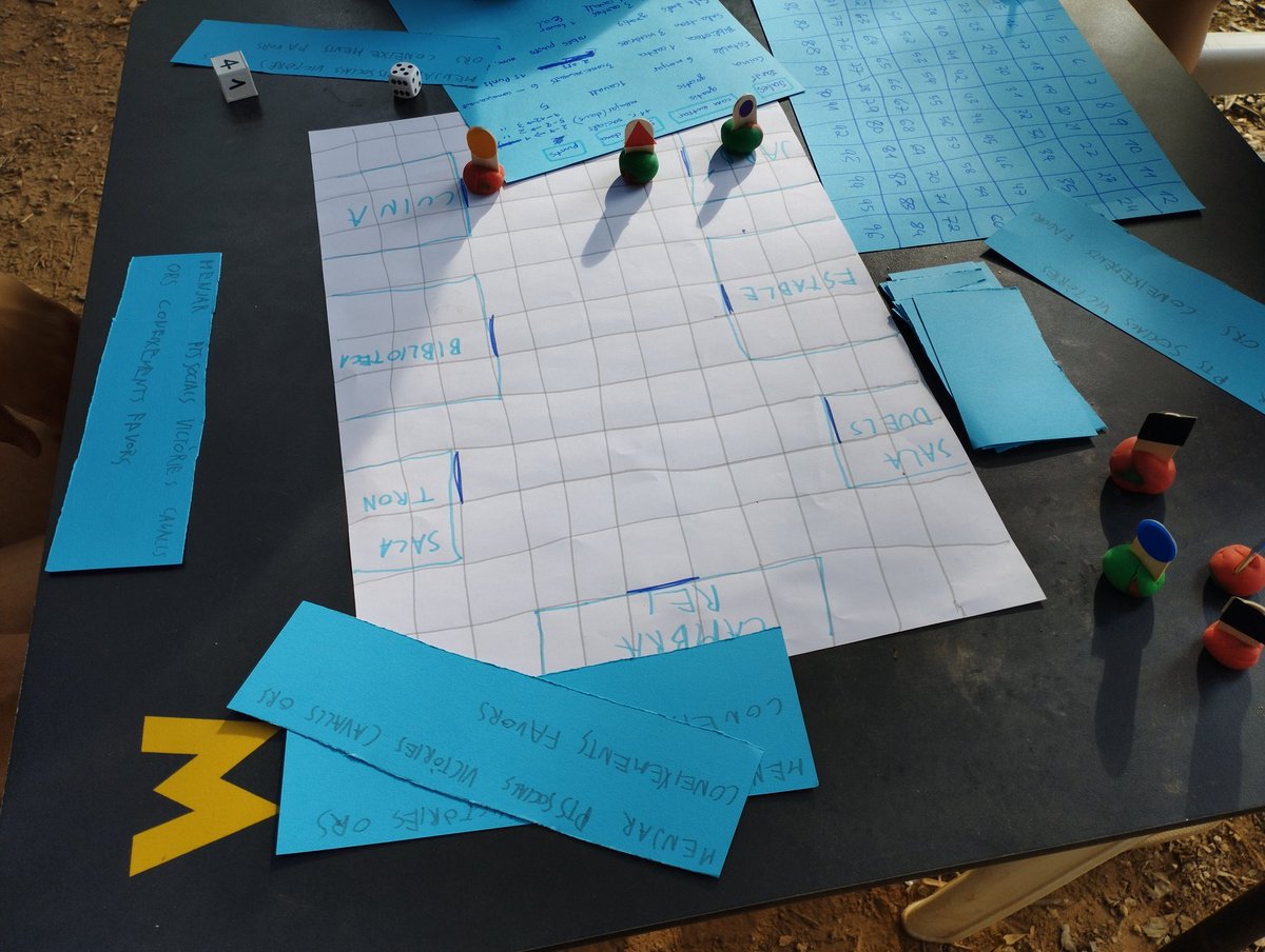 Avui amb l'@Anslins1 hem estat fent un taller de creació de jocs de taula amb una centena de joves d'entre 13 i 18 anys. Han sortit més de 25 jocs xulíssims!!! Gràcies <a href="/e_x_plorium/">eXplorium</a> per convidar-nos!