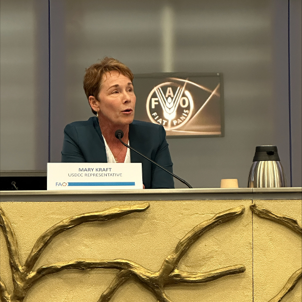 U.S. Dairy Exporter (@usdairyexporter) on Twitter photo 🌟 Exciting insights about on-farm practices to support soil health were shared by U.S. dairy farmer Mary Kraft during a USDEC-sponsored panel discussion today at <a href="/FAO/">Food and Agriculture Organization</a> HQ in Rome. Stay tuned for more updates! 🌱 #COAGLivestock #DairyFarming #SoilHealth 🌟 Exciting insights about on-farm practices to support soil health were shared by U.S. dairy farmer Mary Kraft during a USDEC-sponsored panel discussion today at <a href="/FAO/">Food and Agriculture Organization</a> HQ in Rome. Stay tuned for more updates! 🌱 #COAGLivestock #DairyFarming #SoilHealth