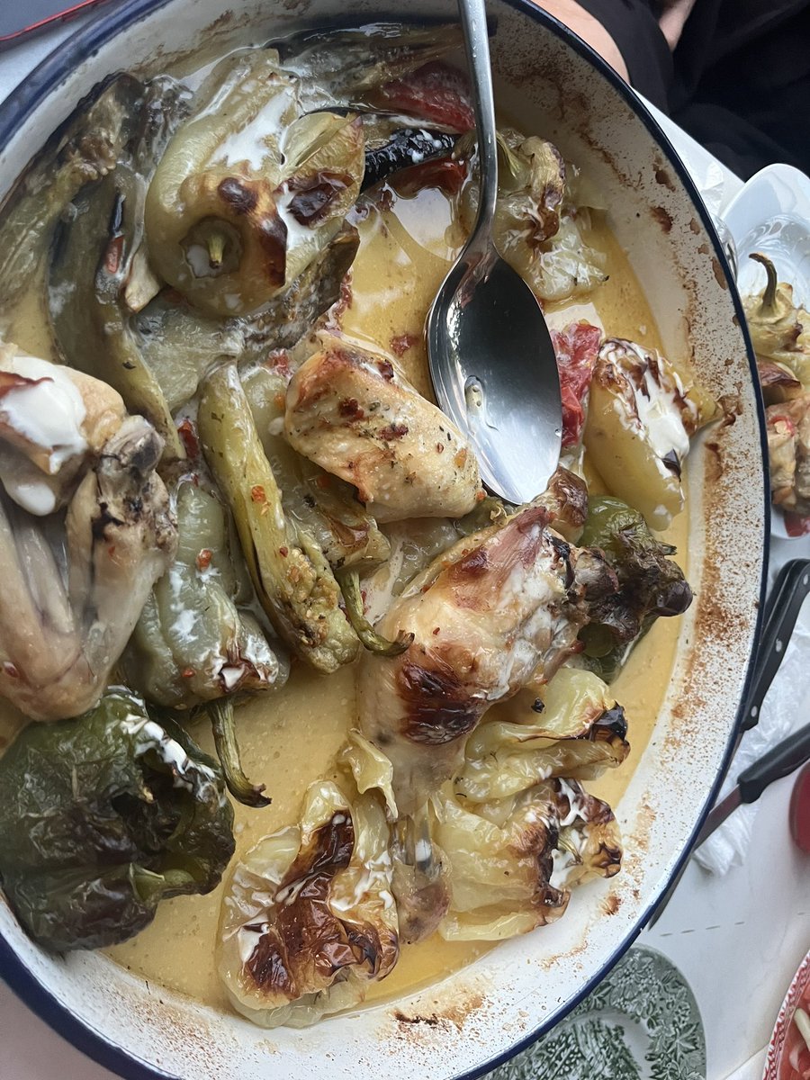 Satko_M's tweet photo. Kozaračka kvrguša, and home made biological salade, grilled vegetables and chicken in Kozarac, with my cousin, Mevlida Mujagić, my dear Mevla in North West Bosnia. #kozarac #bosnia #biofood #mevlathecook https://t.co/4Kj3gaJdfo
