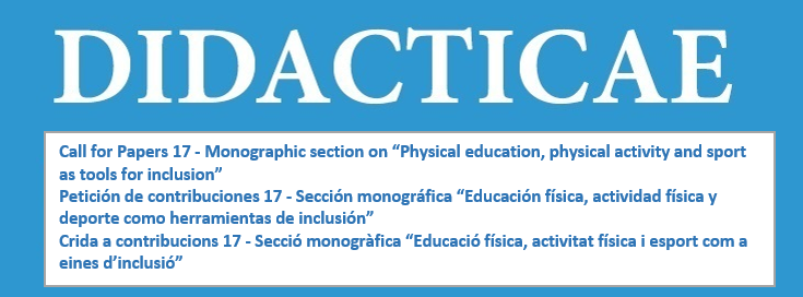 Didacticae (@didacticae) on Twitter photo En <a href="/didacticae/">Didacticae</a> también nos mueve la Educación Física y la inclusión (as well as plurilingualism). New CfP!
Coord.: Marta Llorach-Segalà (TecnoCampus, UPF)
Submission deadline: Oct. 31
Publicació: març 2025
Més info:
revistes.ub.edu/index.php/dida… En <a href="/didacticae/">Didacticae</a> también nos mueve la Educación Física y la inclusión (as well as plurilingualism). New CfP!
Coord.: Marta Llorach-Segalà (TecnoCampus, UPF)
Submission deadline: Oct. 31
Publicació: març 2025
Més info:
revistes.ub.edu/index.php/dida…