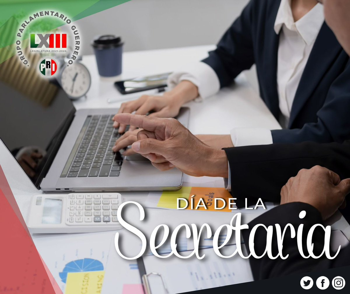 Las diputadas y diputados del Grupo Parlamentario del PRI felicitamos y reconocemos a la secretarías en su día. Agradecemos su dedicación, eficiencia y compromiso para alcanzar un buen funcionamiento en todas las instituciones