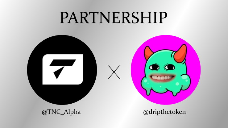 TNC_Alpha's tweet photo. We’re happy to announce our collaboration with @dripthetoken 

We will provide whitelist spots from Drip upcoming launch to our members!  

TNC4Life! https://t.co/KsSBvqCDKT