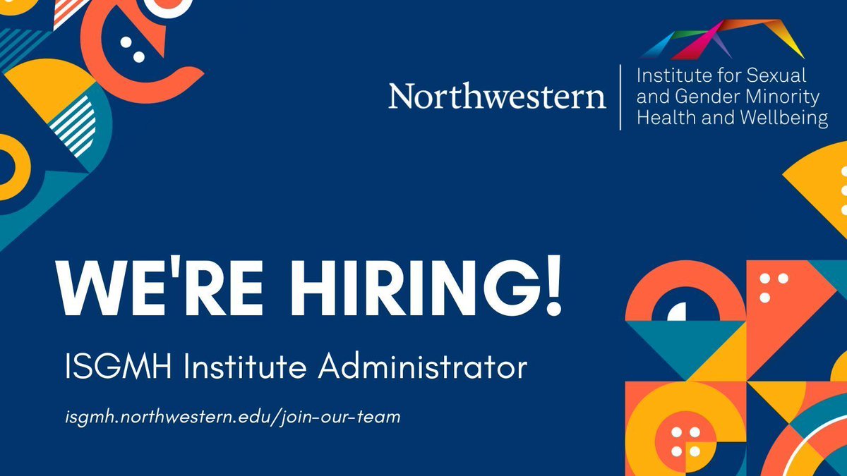 We're hiring an Institute Administrator to manage the financial and business functions of our #LGBTQ health research institute, including HR, budget, facilities, IT, and faculty affairs. 

Apply today! buff.ly/3W5EQT3