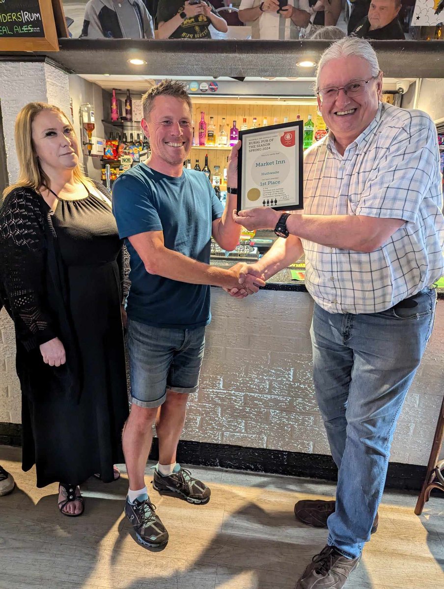 Congratulations to The Market Inn, Huthwaite on winning our Spring 2024 Pub of the Season Rural category