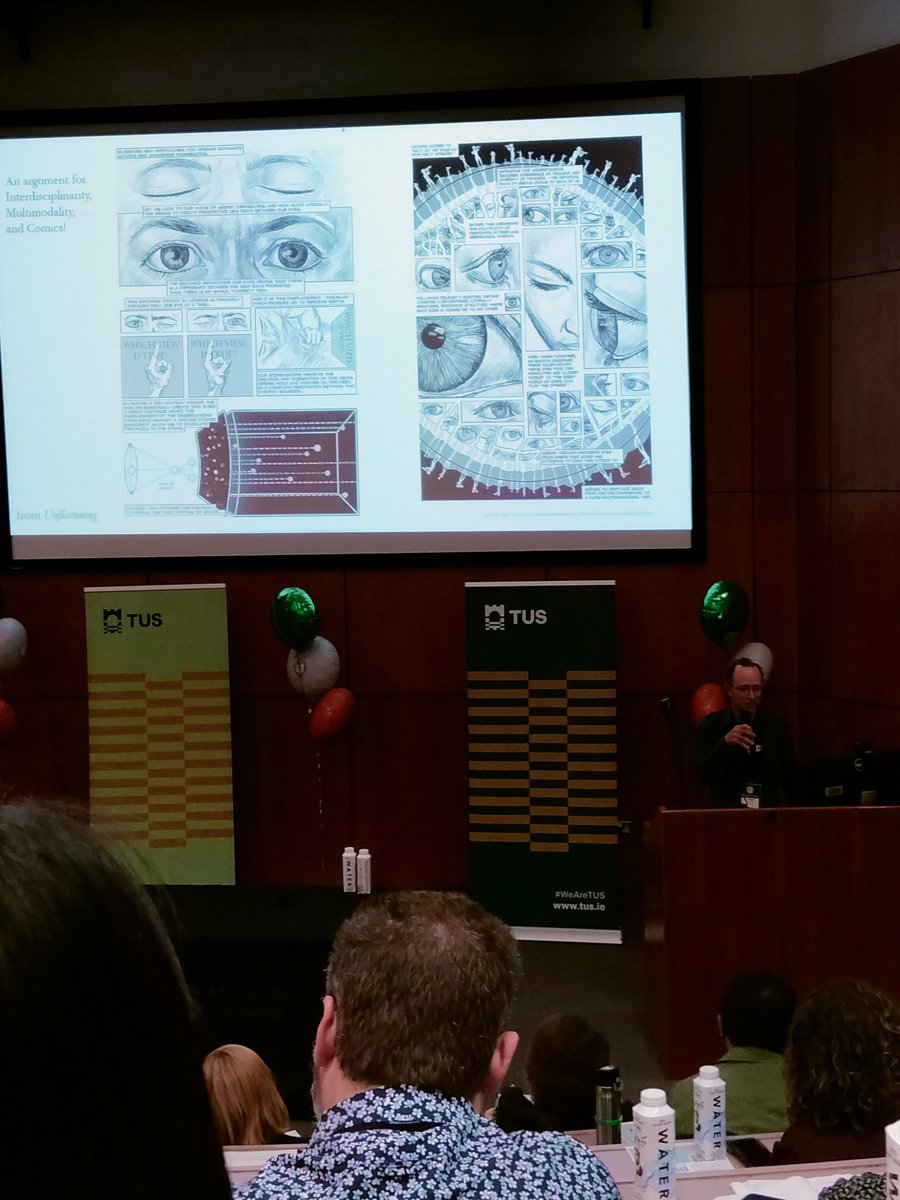 uge_garabatos's tweet image. #1st Day GM Conference

Amazing day, enjoying Nick Sousanis @Nsousanis talk &quot;Comics as a space of thinking&quot; and his superhuman powers of drawing and visual representation.

Comics=poetry+graphic design (Seth)
#GraphMed2024