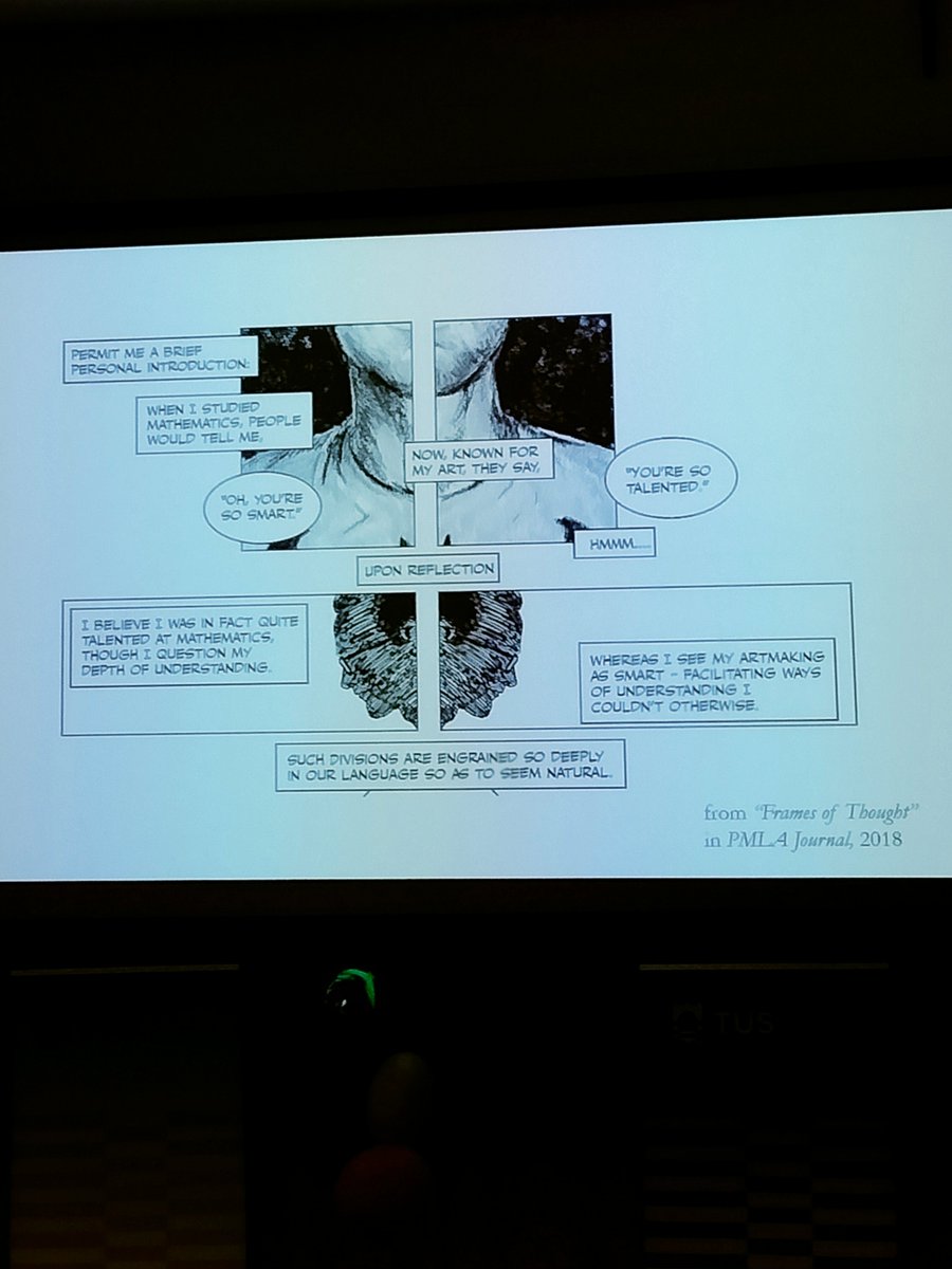 uge_garabatos's tweet image. #1st Day GM Conference

Amazing day, enjoying Nick Sousanis @Nsousanis talk &quot;Comics as a space of thinking&quot; and his superhuman powers of drawing and visual representation.

Comics=poetry+graphic design (Seth)
#GraphMed2024
