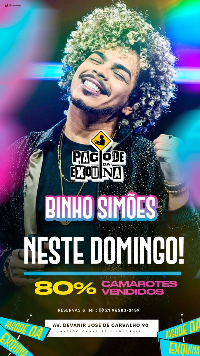Pagodedaexquina's tweet photo. NESTEEEEEE DOMINGOOO !!!

Domingo é dia de Pagode da Exquina C/ Binho Simões Ao Vivo, entrada franca 🎟️

Exquina da Rua 1 - Urucania 🔥

Cheguem cedo. 

Explodiuuuuuu 💣🔥 https://t.co/TFGylhARuv