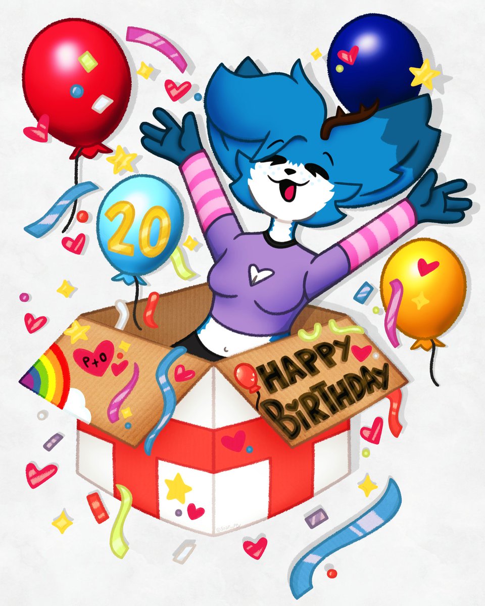 SraPuupy's tweet image. HAPPY BIRTHDAY LUNAA @LunaJulyy 
Please wish her a happy birthday too! :3