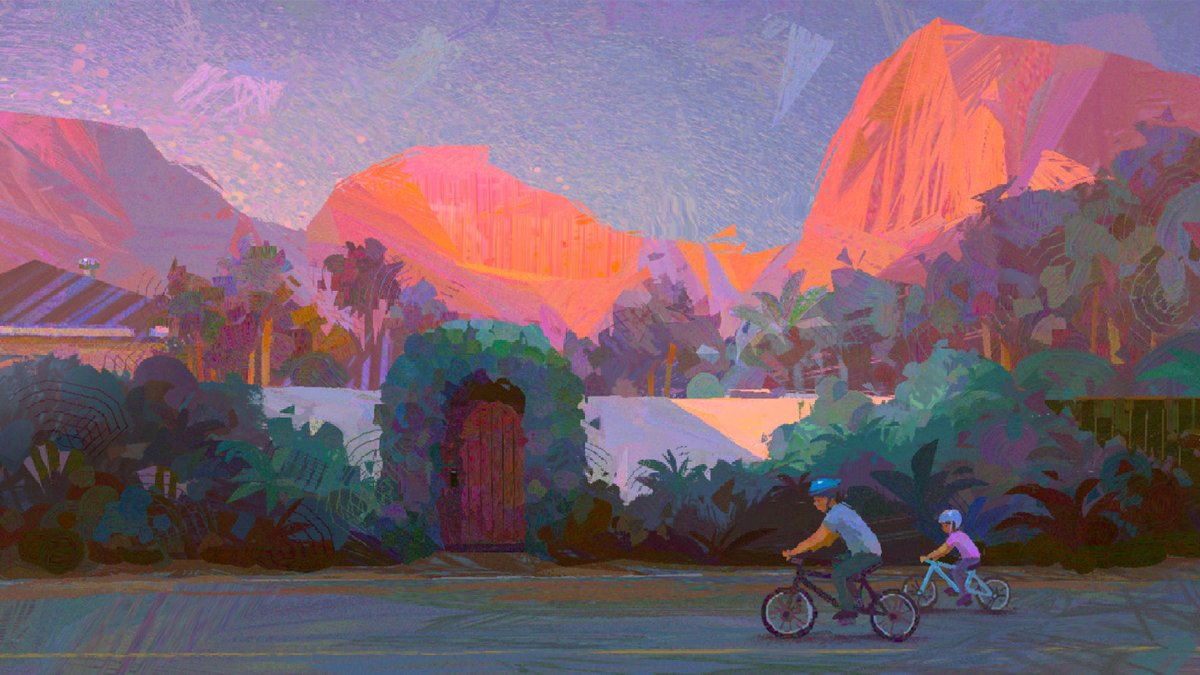 lemonikate's tweet photo. Evening family bike rides. 

I realized that my art posts don't have any reach in social media, which usually doesn't matter to me, but it also means that potential employers don't see me, which is a problem. So my daughter is now giving me tips on how to get more reach hahaha! https://t.co/XAlllXKjvm