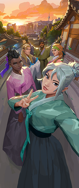 thevalorantwiki's tweet photo. Champions 2024: 

- Agents on Leave: Seoul card
- Gonggi Buddy (+ golden Pick 'Em Master version)
- Crystal Ball spray
- Dan the Champ spray
- 2024 VCT Champion title https://t.co/OsjeWlskZ6