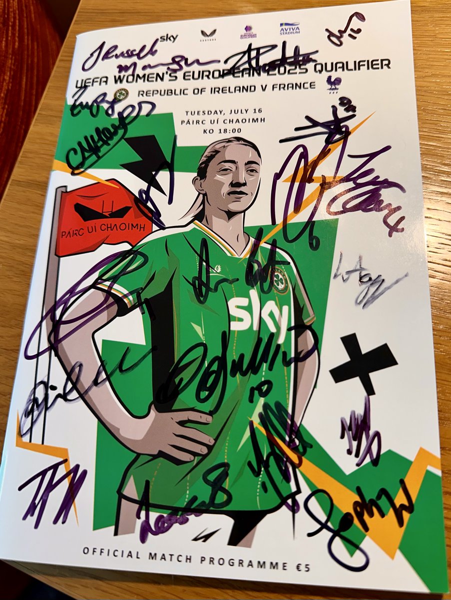 WIN | Copy of WNT match programme signed by the squad ✍️

Simply tell us which player provided the assist for our third goal in the win over France on Tuesday night?

#COYGIG