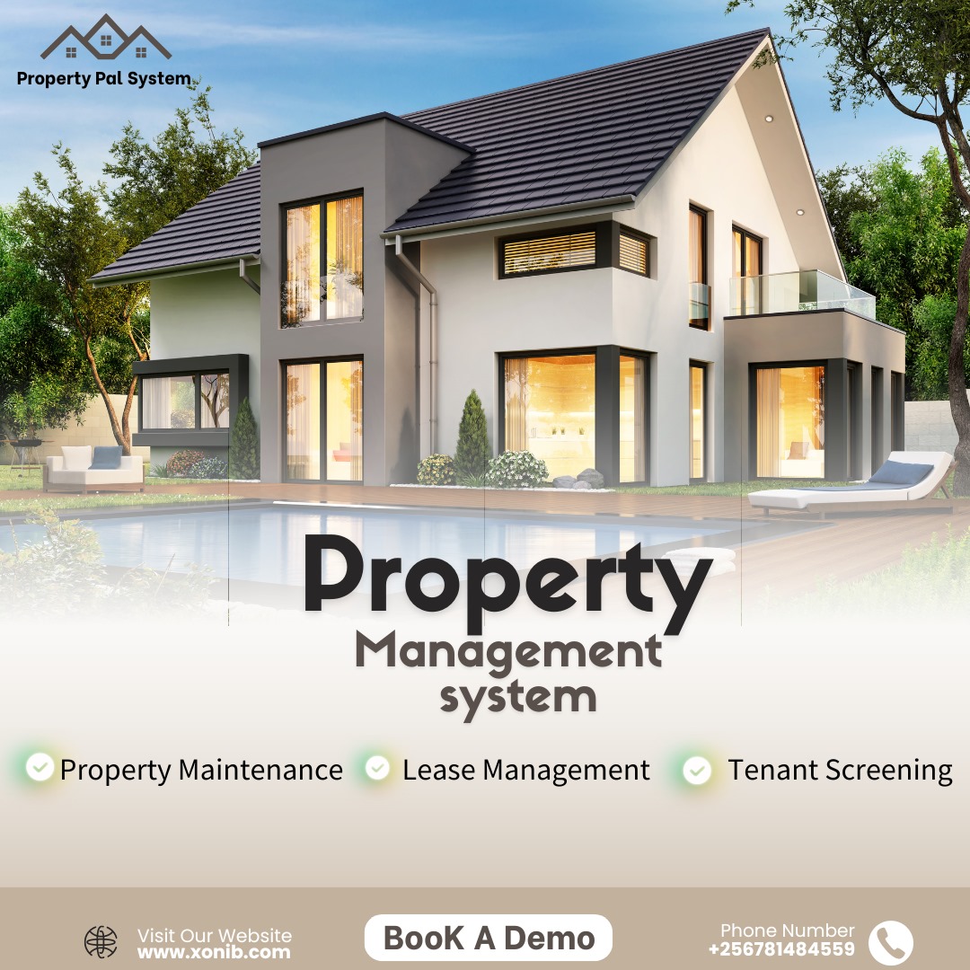 XonibSoftwareUg's tweet photo. 🌟 Transform your property management experience with Property Pal System! ✨ Imagine a world where paperwork disappears, and freedom reigns. 🌴 Our innovative platform makes it possible. #PropertyManagementRevolution #StressLess #FreedomFound #viral https://t.co/PIjJDuHN7A