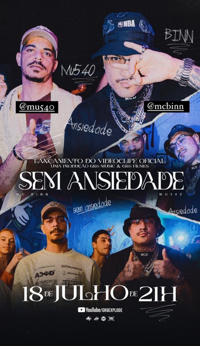 centralmcbinn's tweet photo. Oiiiii, pessoal! Amanhã (18/07), às 21hrs, subiremos a tag: OUÇA SEM ANSIEDADE. Contamos com a ajuda de vocês, família 🤙🏻🤍 https://t.co/9ILzCUGXv8