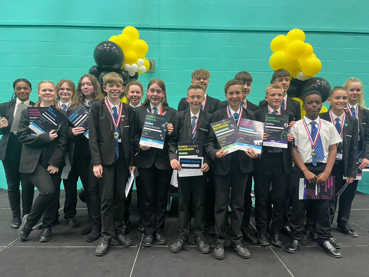 🎉🏆GORSE GAMES CEREMONY 2024 🏆🎉

A huge well done to all our students who gained awards at the annual GORSE Games Ceremony 2024! 

We are so proud of the dedication and ambition you've shown throughout the year! 🎉🎉