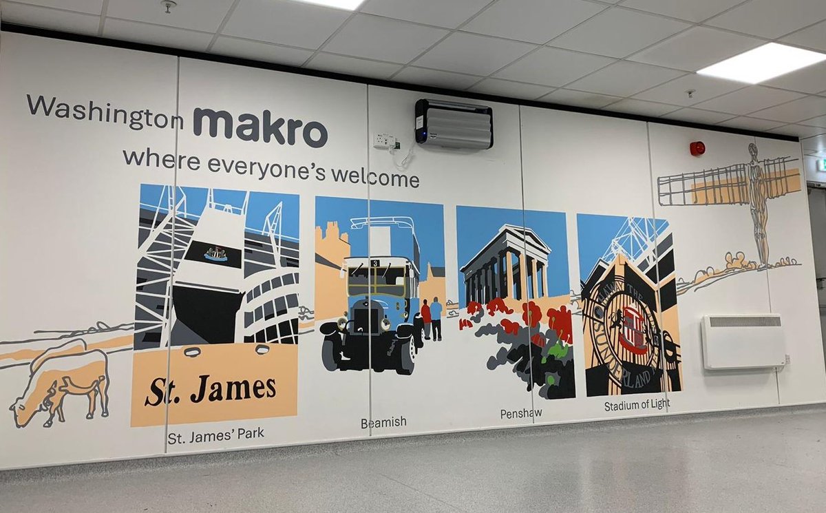 "Professionally carried out in all aspects of work and a genuine pleasure to deal with. Work carried out on time and to agreed spec."
Ian Cairns, Area Manager, Makro 

#BespokeMurals
#TransformingSpaces
#EngagingStaff
#WallArt