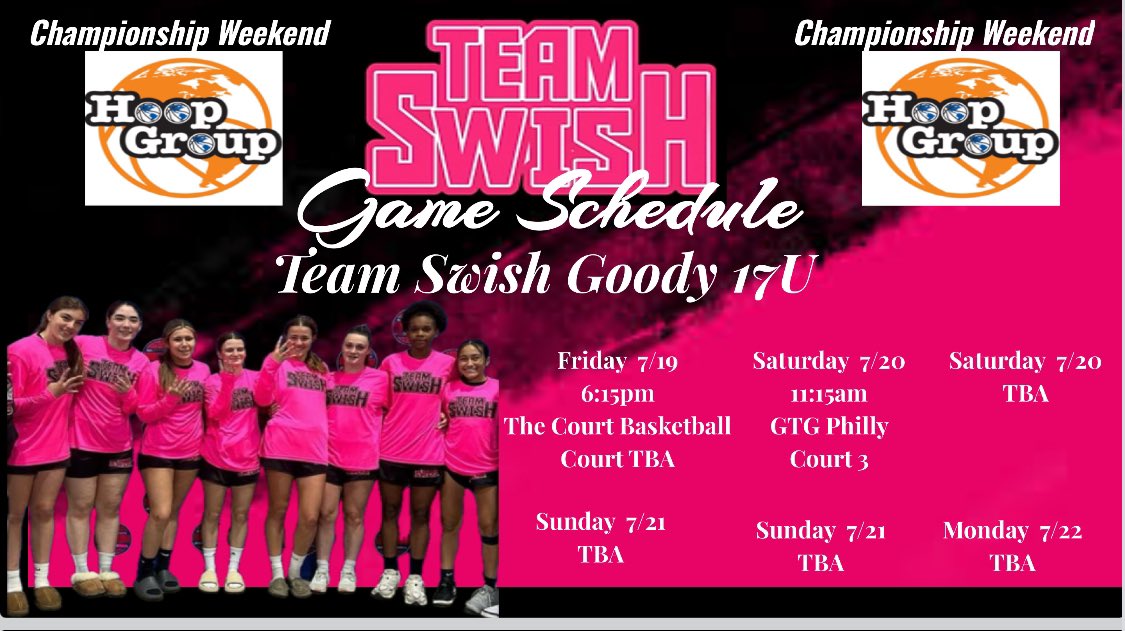 This team is super excited for the weekend. Coming off a solid six game tournament this past weekend we are ready for championship weekend  in Atlantic City!!