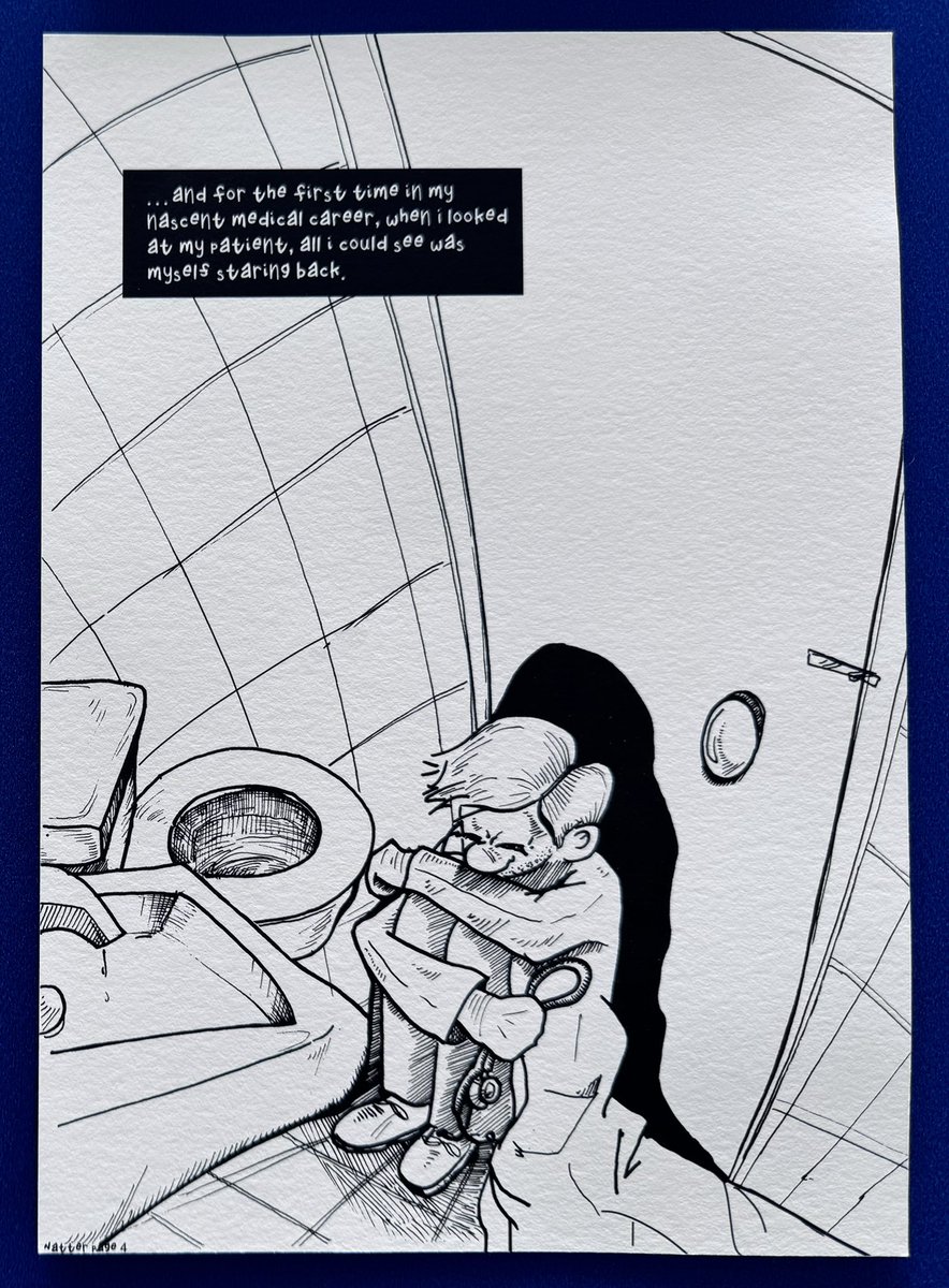 AlanCoss's tweet image. Fantastic #GraphicMedicine exhibition at #GraphMed2024 today, curated by @TheBadDr. 

(Previously shown on at #dotMD19 @dotMDconf.)

🎨: @OPWhisperer @mike_natter ⬇️