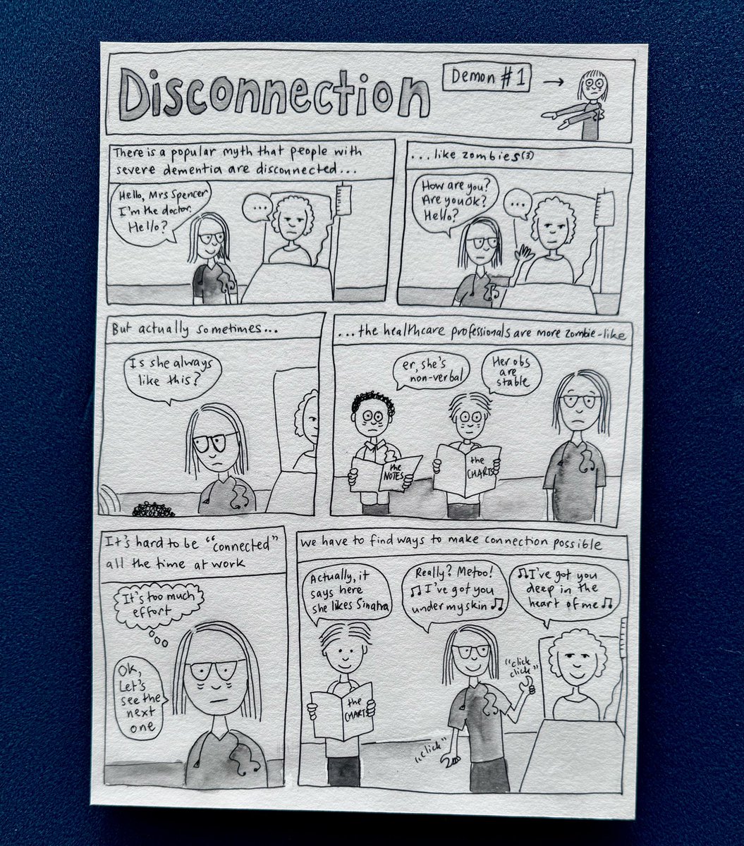 AlanCoss's tweet image. Fantastic #GraphicMedicine exhibition at #GraphMed2024 today, curated by @TheBadDr. 

(Previously shown on at #dotMD19 @dotMDconf.)

🎨: @OPWhisperer @mike_natter ⬇️