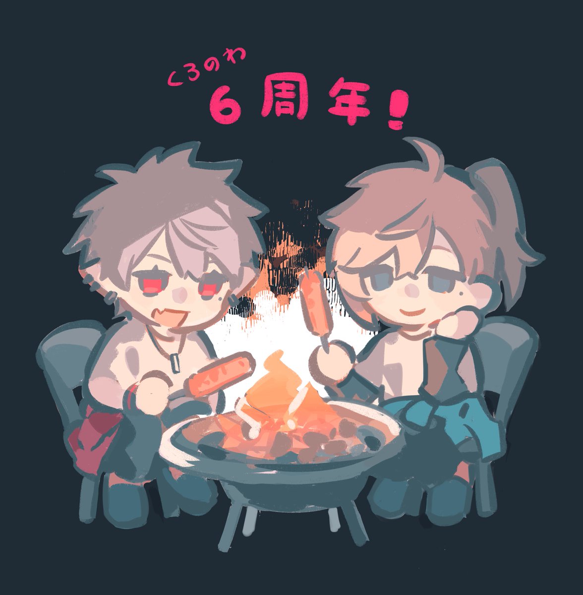 叶(にじさんじ) ,葛葉(にじさんじゲーマーズ) 「#かな絵 #KuzuArt 」|午線のイラスト