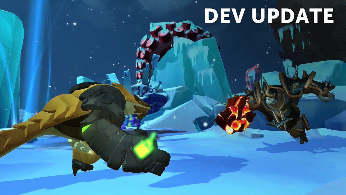 GoGigantic's tweet photo. We're good to go release the major patch that we promised before across all platforms tomorrow! 🛠️We'll share patch notes then, but the patch will have plenty of bug fixes and balancing changes. 

Thanks so much for your patience, and sorry for the slight delay for this one! https://t.co/P1HbOw4shs