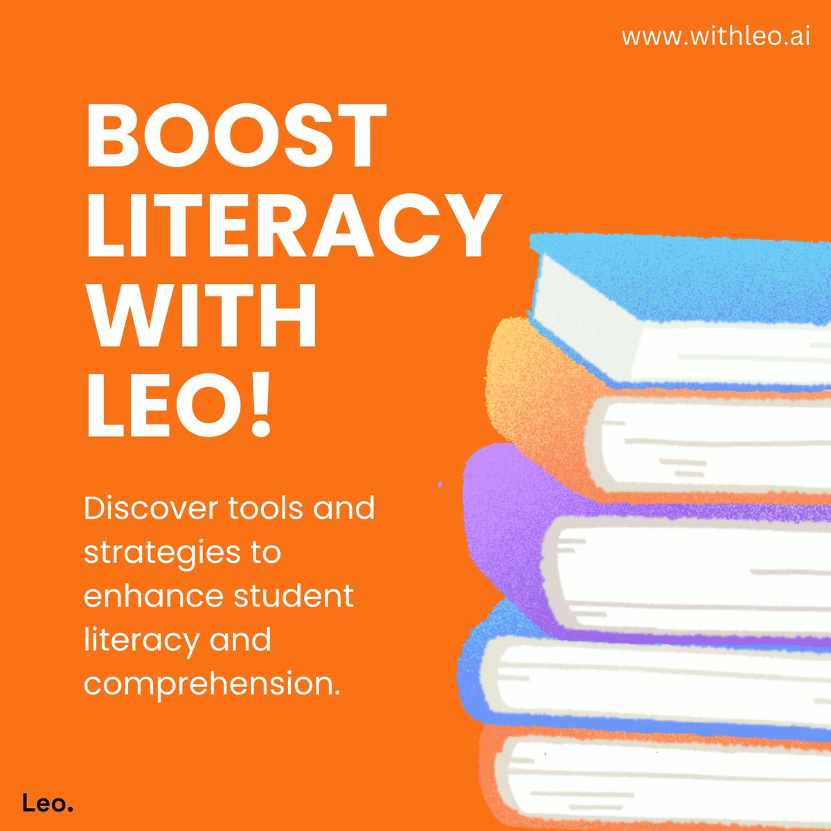 withLeoAI's tweet photo. Boost literacy in your classroom with Leo! 📖 Simplify texts, personalize reading, and engage students with interactive exercises. Learn more at https://t.co/DhDXWwfh17. 

#AI #edtech #education #teaching #AIinEducation #TeacherTools #TeachingAssistants #EducationalAI https://t.co/SaTaSnmR1Q