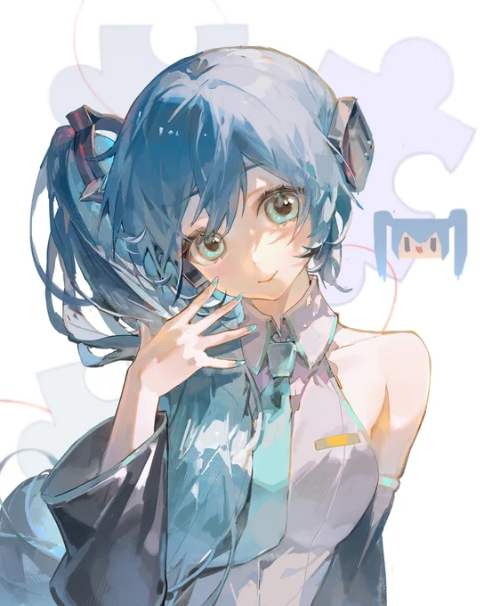 Side ponytail Miku #初音ミク #HatsuneMiku