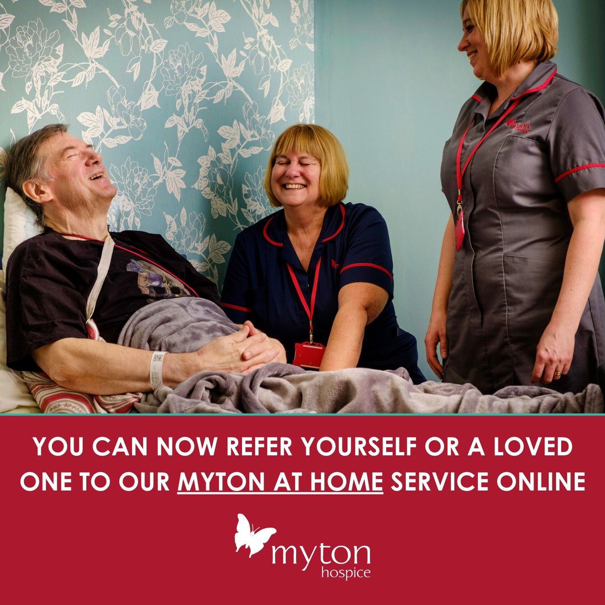 REFER YOURSELF OR A LOVED ONE TO OUR MYTON AT HOME SERVICES IN LESS THAN 5 MINUTES! #MidlandsHour
 
Introducing online self-referral so that patients, loved ones or carers can refer directly to this service by calling us or completing a short online form.

buff.ly/4alqZNB