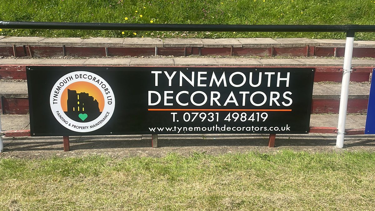 tynedecs's tweet photo. Our pitch side board refreshed today by Alan from Advanced Signs, he did it originally many years back and always does our vans, he also added the green 💚 to remind us of our special friend and work colleague Paul Culyer. https://t.co/rwPYhBjlbV