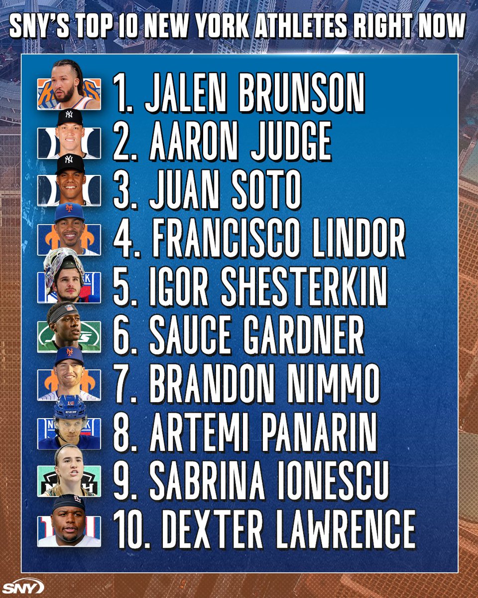 SNY tweet media