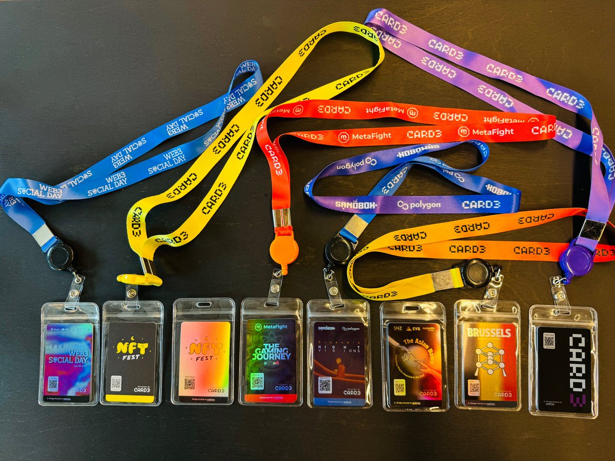 🎉Our team had an amazing time <a href="/EthCC/">EthCC - Ethereum Community Conference</a> week in Brussels🇧🇪

🙏Big thanks to our partners for hosting incredible Web3 events👍
🙌A huge shoutout to the #CARD3 fam for your consistent support💜

😉See you all soon somewhere around the globe🌍
<a href="/NFTFESTWTF/">NFT FEST</a> <a href="/realMaskNetwork/">Mask Network (mask.io)</a>