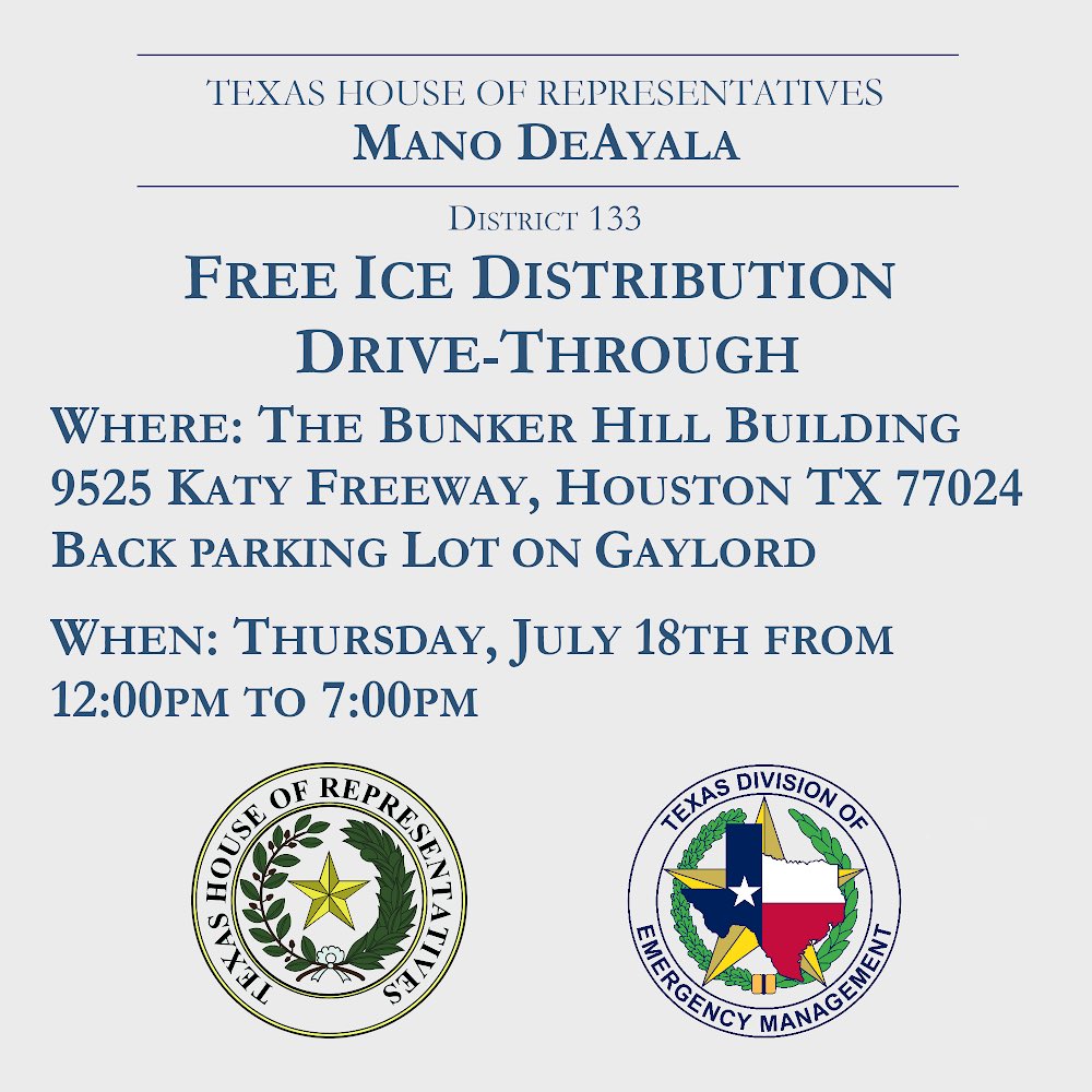 Tomorrow 12-7pm. #hd133 

<a href="/joanhuffman/">Joan Huffman</a>
<a href="/TeamBettencourt/">Team Bettencourt</a>
<a href="/RepSchofield/">Mike Schofield</a>
<a href="/marynanhuffman/">mary nan huffman</a>
<a href="/TDEM/">Texas Division of Emergency Management</a>
<a href="/LaceyHullTx/">Lacey Hull</a>
<a href="/SBISD/">Spring Branch ISD</a>
@TeamHISD
<a href="/MVPDTX/">Memorial Villages PD</a>
<a href="/VillageFD/">VillageFD</a>
<a href="/HarrisCoPct3/">Office of Commissioner Tom S. Ramsey, P.E.</a>
<a href="/HCPrecinct4/">Harris County Precinct 4</a>

#txlege
#hd133