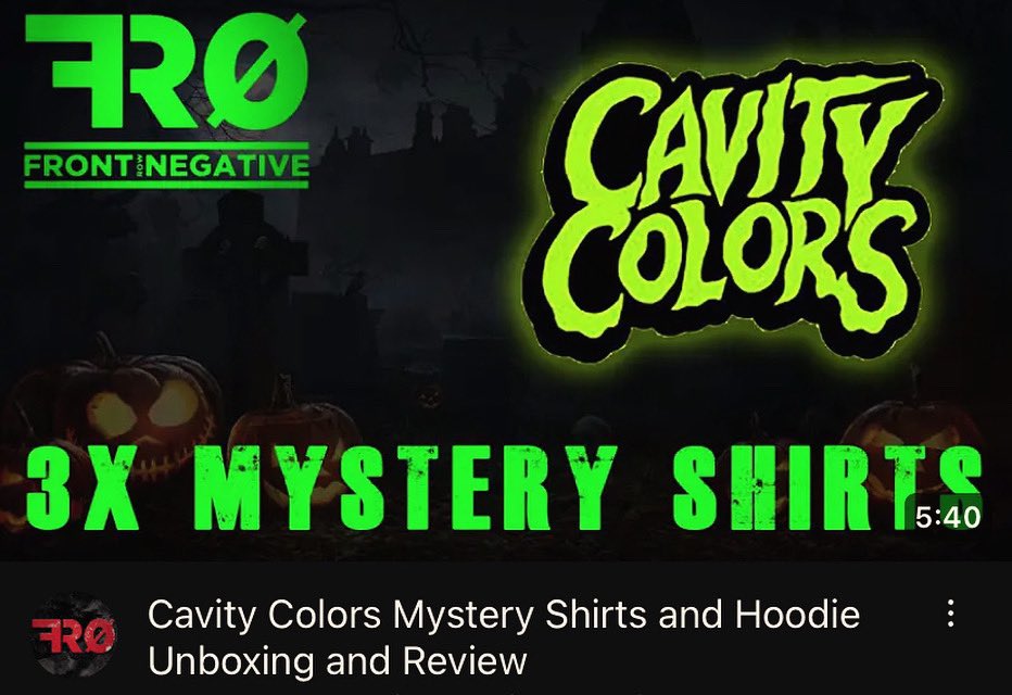 TheSuicidefoxx's tweet image. I’m back with a new unboxing video! This time I got some @CAVITYCOLORS mystery shirts and a hoodie in during their most recent sale. So check out if I got some cool shirts to wear to fancy dinners or if I got a bunch of remakes. #frn #frontrownegative 

youtu.be/mUeEkwHKZQQ?si…
