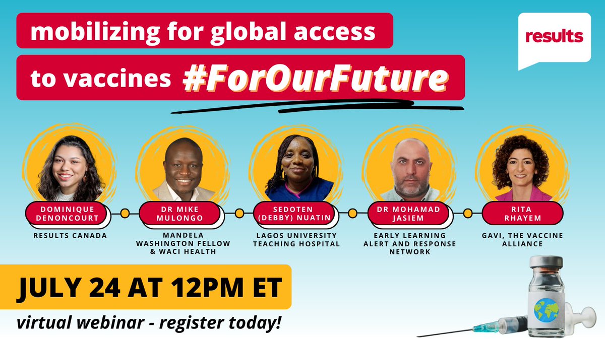 UNVEILING our guest speakers 💫

ONE WEEK LEFT TO REGISTER &amp; meet these experts! To #ReachEveryChild with essential vaccines &amp; eliminate preventable child deaths by 2030, we need ambition &amp; political will🌍 Let's advocate together #ForOurFuture! 👇
bit.ly/3RZlFZS