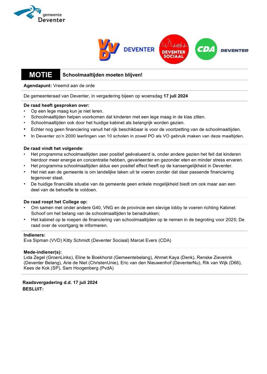 VVD Deventer tweet media