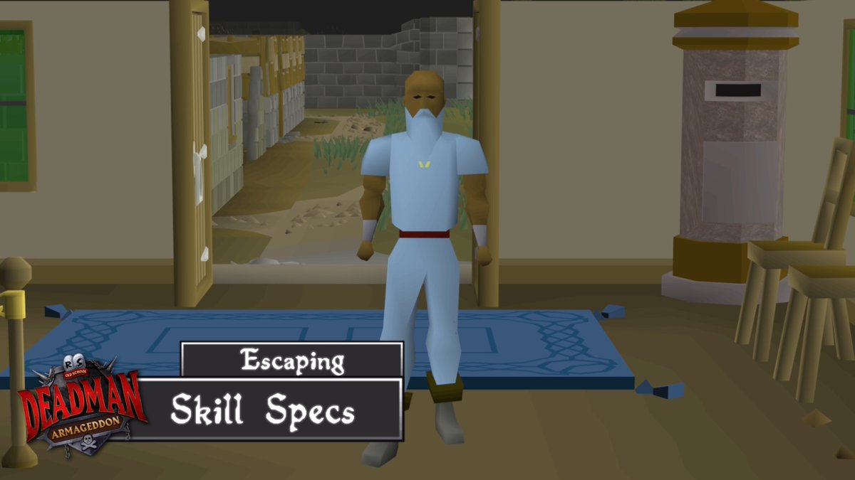 skill_specs's tweet photo. 2 Days until Deadman mode!

Jagex asked me to give some advice on escaping death 😅

If you have been living under a rock and need a quick recap or if you are a brand new player, I definetly reccomend giving the video below a watch to prepare you for the Armageddon! ☠️ https://t.co/gdBfbXQqY3